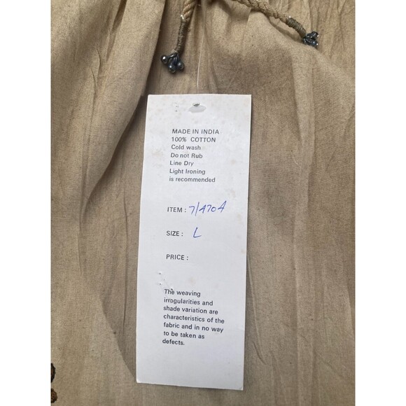 Vintage 80s Maxi Skirt 1980s Boho Cotton Retro Hippie Whimsigoth Size Large XL - Picture 5 of 8